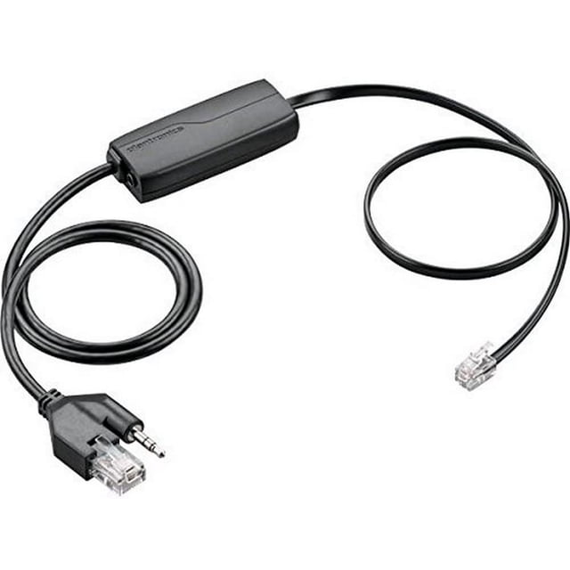 Adaptador de interruptor de gancho electrónico Plantronics APD-80 negro