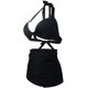 thumbnail image 2 of Traje de baño de bikini de cintura alta con cuello halter floral para mujer Trajes de baño con estampado floral 2 piezas Adepaton WMZL-953-12, 2 of 5