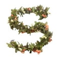 thumbnail image 6 of Flocked Christmas Garland Christmas Rattan with Flower Artificial Christmas Rattan Winter Mantel Table Staircase Porch Decorations Rattan 2.2m Christmas Wreath, 6 of 6