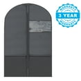 thumbnail image 4 of Plixio 36" Kids Garment Bags for Dance Costumes Hanging Clothes, Uniform, Suits, Girls Dress Recital Outfit Organizer Dance Garment Bags For Dancers w/ Zippered Pockets (6 Pack: 36" Black), 4 of 5