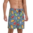 thumbnail image 2 of Fotbe Fruit Ice Cream Pantalones Cortos de Pijama para Hombre, Ropa de Dormir, Pantalones de Pijama Cortos para Hombre-Small, 2 of 6