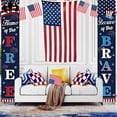 thumbnail image 3 of Darzheoy 4th of July Decorations Patriotic Decor Pre-assembled Hanging Banners Memorial Day Flag Labor Veterans Armed Forces Military Homecoming Decorations, 3 of 6