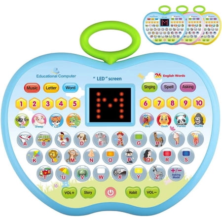 TIFOR Toddlers Multifunctional Learning Tablet Toy for Boys & Girls - Perfect Educational Gift,Blue