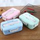 thumbnail image 2 of 3 Compartments Lunch Box For Kids Adults Food Container Set Bento Storage Boxes, 2 of 4