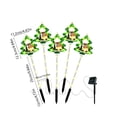 thumbnail image 3 of Hyknon 5 Pack Solar Christmas Pathway Lights, Warm LED Waterproof Outdoor Stake Lights with Auto On Dusk, Wire Free Garden Ground Lamps for Yard Walkway Holiday Decor, 3 of 6