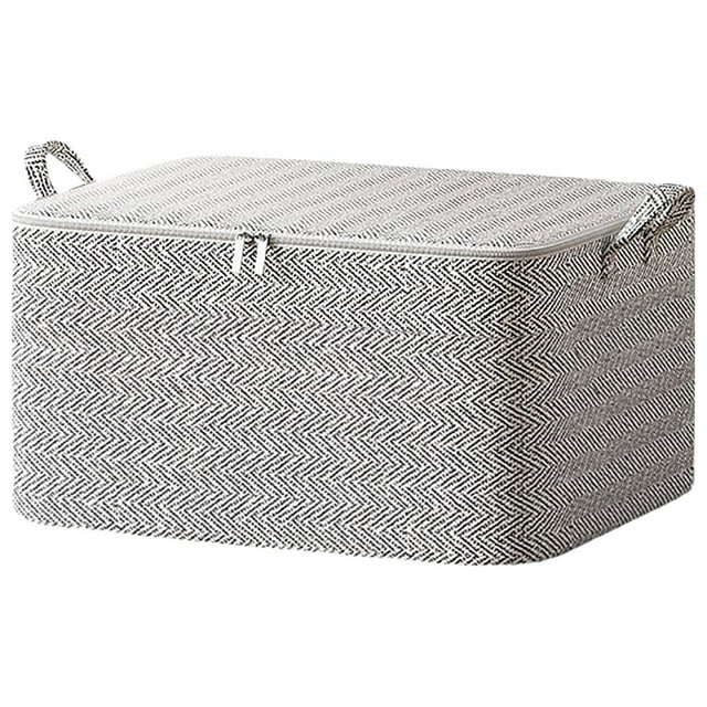 Non-woven Zipper Storage Bag Moving Quilt Storage Basket Travel Large-capacity Clothing Storage Bag