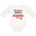 thumbnail image 3 of Inktastic Christmas Whatever Santa Doesn't Bring Me Grandma Will Boys or Girls Long Sleeve Baby Bodysuit, 3 of 5