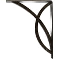 thumbnail image 4 of Ekena Millwork 2"W x 10"D x 12"H Miller Wrought Iron Bracket, (Triple center brace), Antiqued Warm Silver, 4 of 9