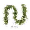 thumbnail image 3 of Honmine Christmas Themed Artificial Rattan, Dense Faux Cypress Garland Hanging, Fireplace Staircase Decoration for Home, 1.8m 2.7m Options, 3 of 9