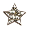 thumbnail image 4 of Northlight Wood Framed Star with Mixed Branches and Bells Table or Wall Decoration - 15.25", 4 of 4