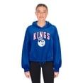 thumbnail image 4 of Women's New Era Blue Sacramento Kings 2024/25 City Edition Cropped Pullover Hoodie, 4 of 5