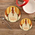 Wellsay Funny Turkey Pot Holders Trivets 2 Pcs Heat Resistant Trivets