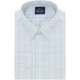 thumbnail image 1 of Eagle - Camisa de vestir con botones para hombre, sin planchar, azul, cuello de 15 pulgadas, manga de 32 a 33 pulgadas Eagle Botones al frente, 1 of 1