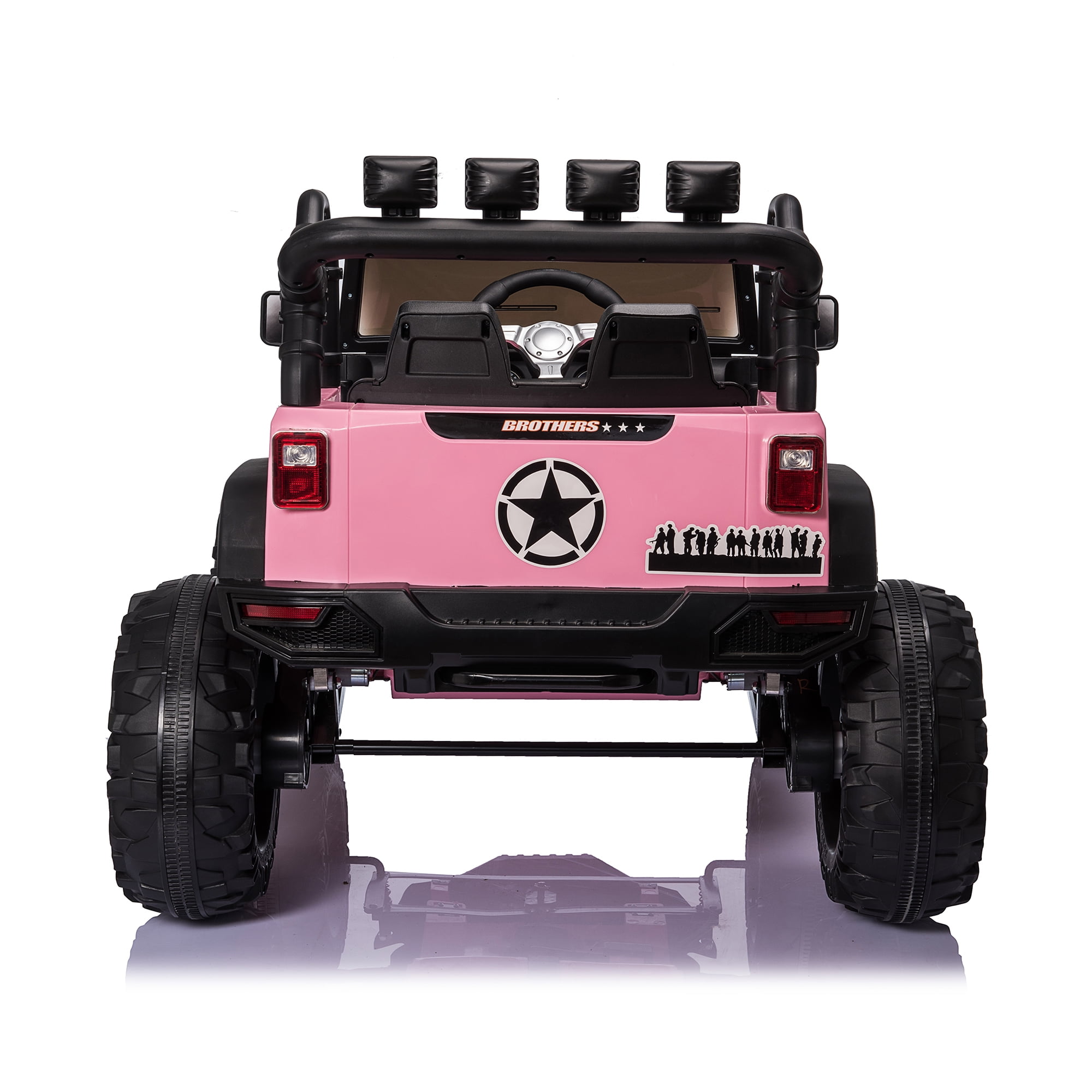 CIPACHO 24V Double Drive Children Ride On Truck Electron Car for Kids with Parent Remote Control, Assisted Steering Wheel, Music Board, Bluetooth, MP3, Pink CIPACHO 24V Double Drive Children Ride On Truck Electron Car for Kids with Parent Remote Control, Assisted Steering Wheel, Music Board, Bluetooth, MP3, Pink
