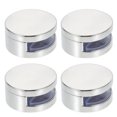 thumbnail image 1 of 4Pcs Household Mirror Fixing Clips Practical Zinc Alloy Mirror Fixators Silver, 1 of 7