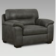 thumbnail image 3 of Roundhill Furniture Tirana Contemporary Polyester Fabric 4-Piece Sofa Set, Sequoia Ash, 3 of 6