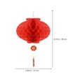 thumbnail image 2 of Minkissy 20Pcs New Year Red Lanterns Festive Hanging Lanterns for Spring Festival Decoration, 2 of 5
