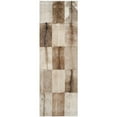 thumbnail image 3 of SAFAVIEH Studio Leather Shavonne Geometric Area Rug, Beige/Brown, 3' x 5', 3 of 8