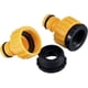 thumbnail image 2 of Plástico 3/4 '' y 1/2 '' BSP 2 en 1 Grifo de riego atornillado Conector de grifo de flujo de nariz Adaptador de grifo roscado Paquete de 6, 2 of 5