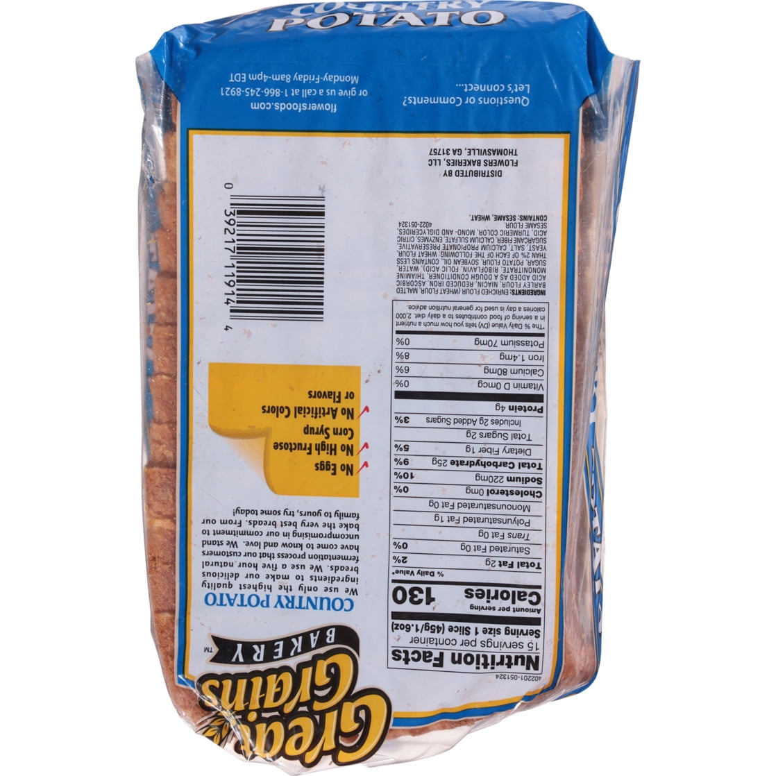 Great Grains Bakery Country Potato Bread 24 oz