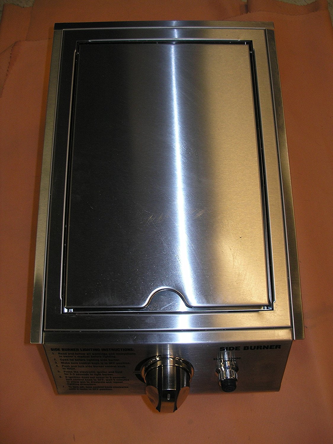 Charmglow Brinkmann Stainless Steel Natural Gas Built In / DropIn Side