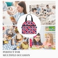 thumbnail image 7 of Women Men Union Jacks Flag Reusable Insulated Lunch Cooler Leakproof Meal PrepTote Bag with Removable Adjustable Shoulder Strap, 7 of 7