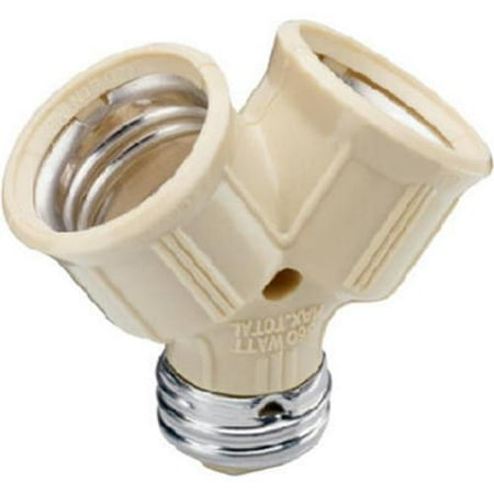 

Pass & Seymour 128ICC10 Incandescent Twin Light Socket Ivory