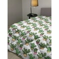 thumbnail image 2 of Cactus Down Alternative Comforter, Abstract Floral Pattern with Vases and Pots Botany Spring Season Cartoon, Microfiber Quilt for All Season, 5 Sizes, Green Brown Marigold, by Ambesonne, 2 of 3