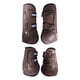 thumbnail image 2 of 4 Uds botas de caballo soporte protector de pierna para saltar montar accesorios ecuestres marrón XL, 2 of 8