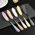 thumbnail image 5 of JoyMoreHome Cheese Butter Knife, Stainless Steel Mini Knives, Breakfast Slicer Sandwich Spreader, 5 of 7