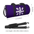 thumbnail image 4 of ZICANCN Purple Fashion Icon Travel Duffle Bag, Sports Tote Gym Bag Weekenders Bags for Women Men, 4 of 8