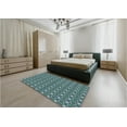 thumbnail image 5 of Ahgly Company Machine Washable Indoor Square Transitional Mint Green Area Rugs, 3' Square, 5 of 7