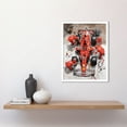 thumbnail image 2 of Grand Prix Race Car Wheel Change Aerial Shot Art Print Framed Poster Wall Decor 12x16 inch, 2 of 5