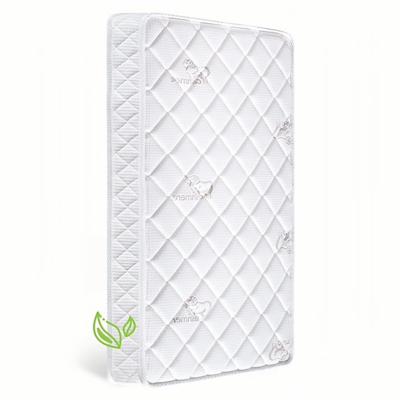 Premium Crib & Toddler Mattress,100% Knitted Fabric, Premium Fleece Surface-Hypoallergenic, 5" Thick Firm Soft Crib Mattress, Non-Toxic - Fits Standard Cribs & Toddler Beds