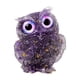 thumbnail image 1 of Estatua de búho, recuerdo, colección de animales, regalo, decoración de escritorio, mini figura de búho Violeta, 1 of 9