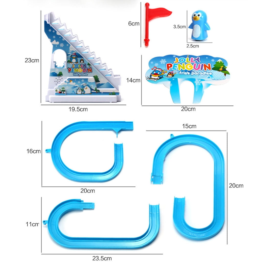 Educational Penguin Music Train Toy Interactive Sliding Puzzle Track for Kids Learning Development