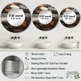 thumbnail image 4 of Designart "Legume Rock Mosaic I" Stone Geode Rund Mirror For Wall Decor - Large Grey Round Printed Mirror - Traditional Round Office Mirror - 23" x 23", 4 of 6