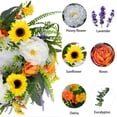 thumbnail image 4 of RKSTN A Wreath Wreath Simulation Maple Leaf Sunflower Door Hanging Rattan Wreath Home Decoration, 4 of 4