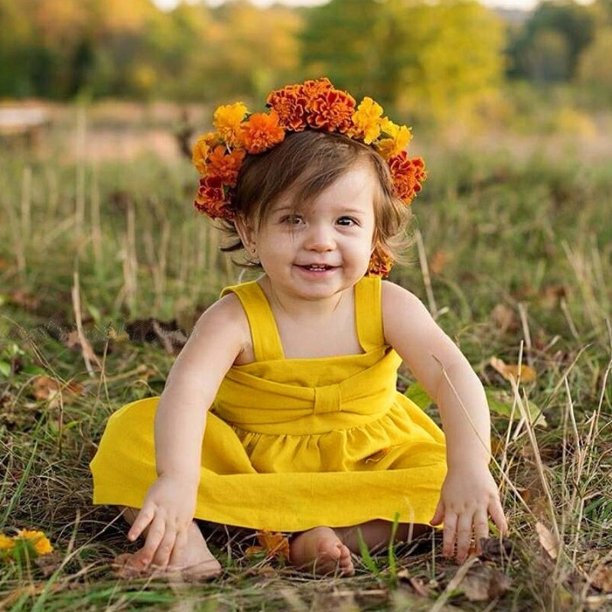 Yellow dress hot sale for babies