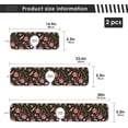 thumbnail image 3 of Christmas Candy Canes Sink Splash Guard for Faucet 2 Packs Faucet Absorbent Mats, Xmas Red Sweetmeats Faucet Handle Drip Catcher Quickly Drying Mat for Kitchen Counter Bathroom, 23.6"x5.5", 3 of 7