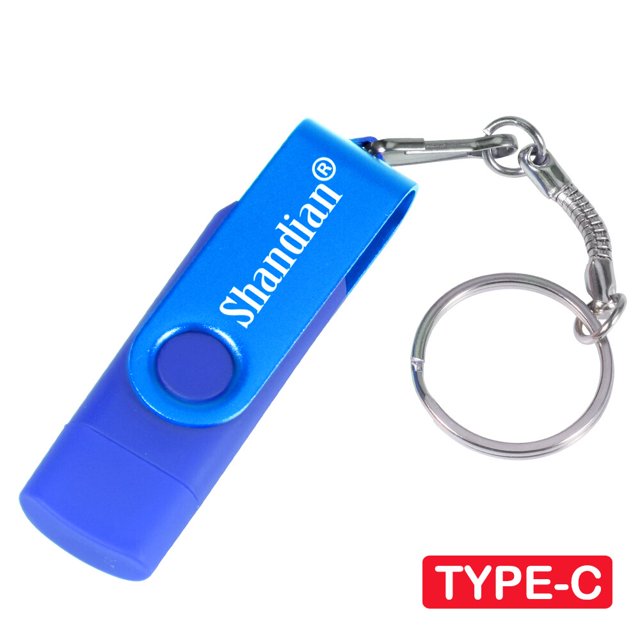 Extensiones de teléfono OTG Pen Drive Unidades flash USB de capacidad real Logotipo personalizado gratuito Memory Stick con llavero U Disk 64GB / 32GB / 16GB Tan Jianjun unisex