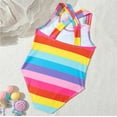 thumbnail image 6 of Qingpeng Girls' Athletic One Piece Swimsuit Kids Swimwear for Swim Team Practice Competition Beach Sport Bathing Suit, 6 of 7