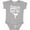 AC-Heather Grey, variant on Martial Arts Future Black Belt Karate Boys or Girls Baby Bodysuit