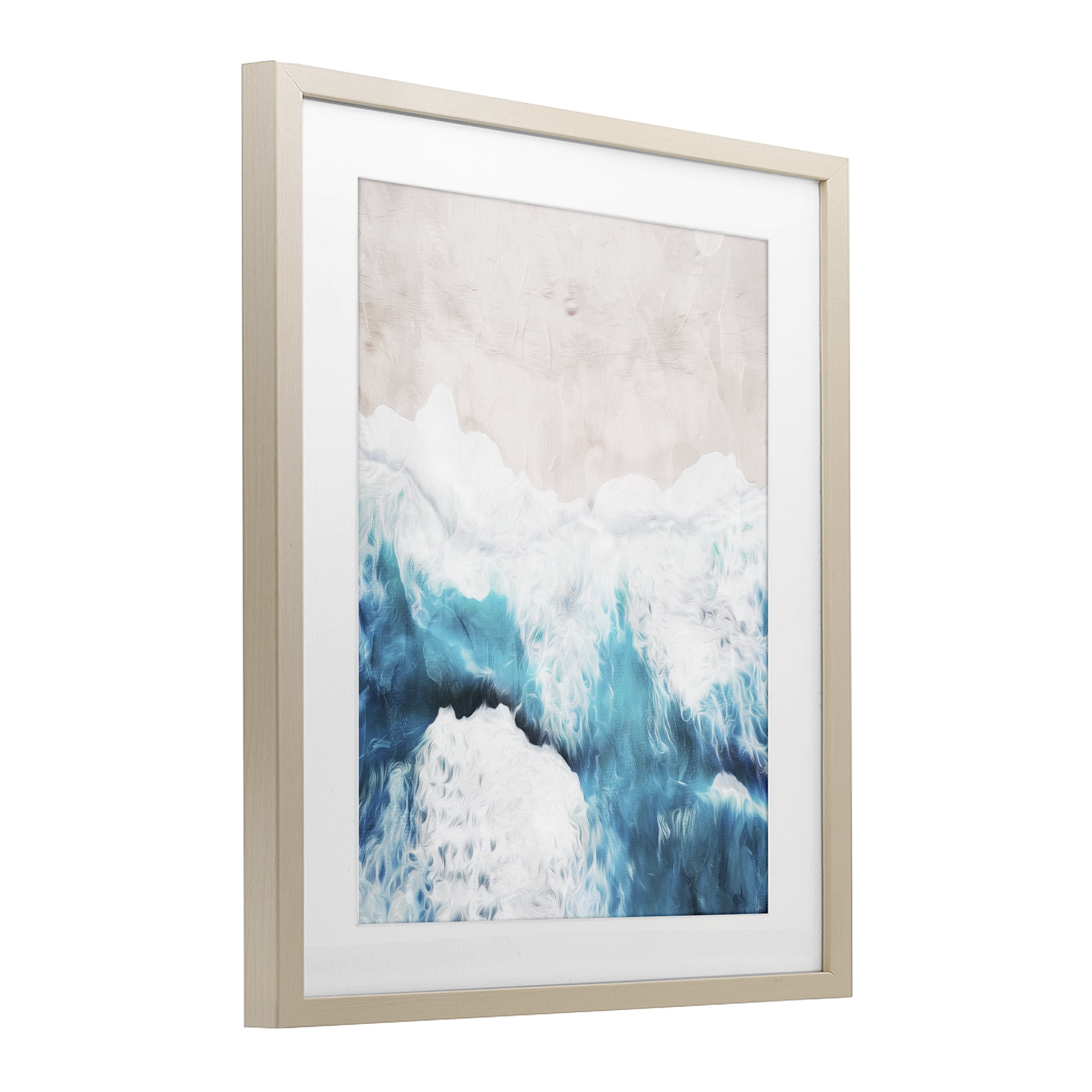 Stupell Industries On The Beach Aerial Birch Framed Print Under Glass, design by Milli Villa