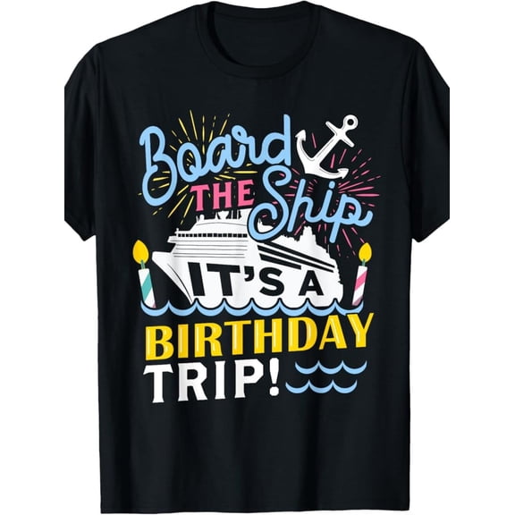 100% Cotton Cruise T-Shirt for Men and Women - Vintage Style, Round Neck, Short Sleeve, Ideal Birthday or Holiday Gift, Retro Style, Conventional Version, Going Out Occasion,