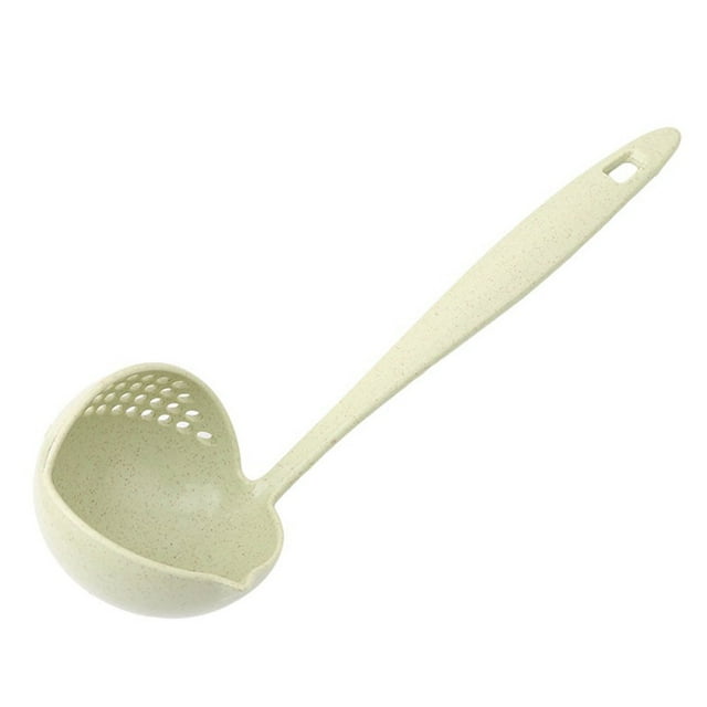 2 in 1 Filter Colander Hot Pot Porridge Soup Long Handle Big Spoon Kitchen Tool