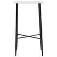 thumbnail image 2 of vidaXL Bar Table White 23.6"x23.6"x43.7" MDF, 2 of 3