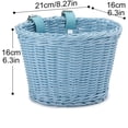 thumbnail image 2 of Cesta delantera de bicicleta para niños, juego de 4 cestas de bicicleta para cama con correas de cuero, timbre de bicicleta, serpentinas, pegatinas, regalos para niños, 2 of 5
