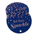 thumbnail image 1 of Inkdotpot Let Love Sparkle Wedding Bottle Tag Real Rose Gold Foil Favor Hang Tags Pack Of 50, 1 of 7