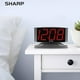 thumbnail image 5 of Reloj despertador Sharp Home LED digital con base giratoria, pistola metálica, 5 of 5